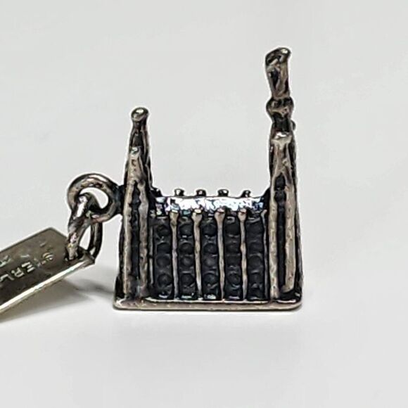 Vintage Sterling by Bell Silver Charm Utah Mormon‎ Temple Salt Lake City 1970 - Picture 3 of 10